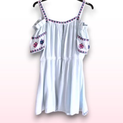 Off-Shoulder Light Blue Summer Dress – Size XL - Image 2
