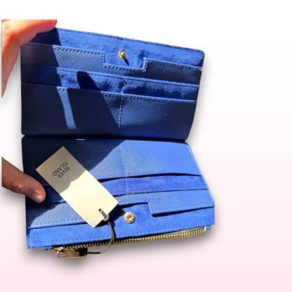 River Island Blue Chevron Purse - Image 3