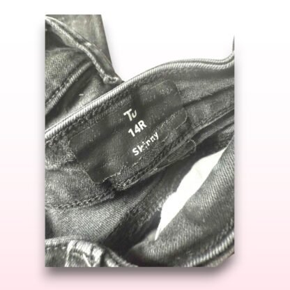 TU Black Skinny Jeans – Size 14R - Image 3