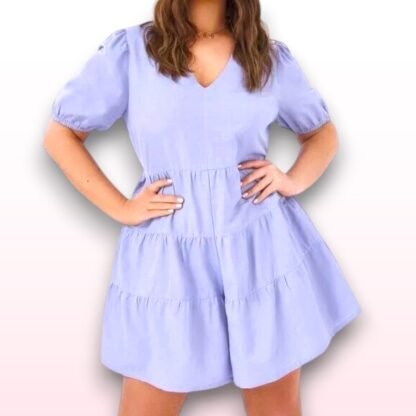 Tiered Plus Size Playsuit – UK 28