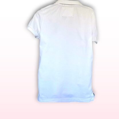 White Superdry Polo Shirt – Size Large - Image 2