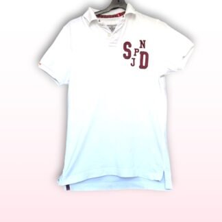 White Superdry Polo Shirt – Size Large