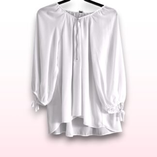 White Zip Back Blouse – UK 14