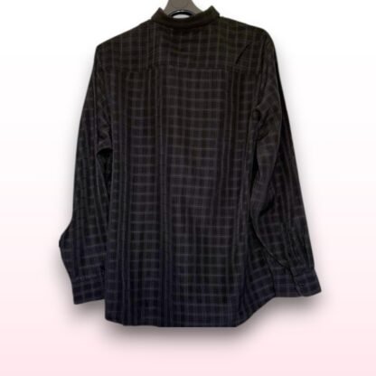Black Checked Long Sleeve Shirt – Size L - Image 2