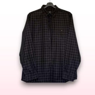 Black Checked Long Sleeve Shirt – Size L