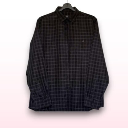 Black Checked Long Sleeve Shirt – Size L