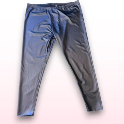 Faux Leather Shiny Leggings – Size UK 26 - Image 2