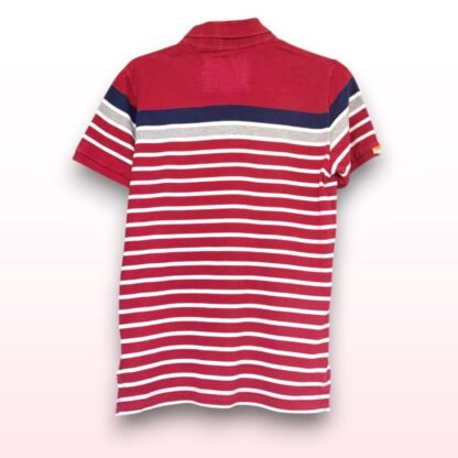 Superdry Drift Stripe Polo Shirt – Size XL - Image 2