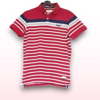 Superdry Drift Stripe Polo Shirt – Size XL