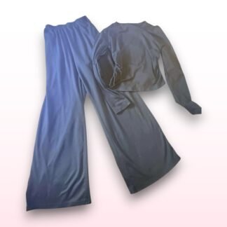 2 Piece Lounge Set - Black - Size S