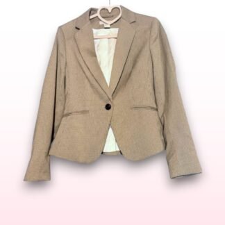 Checked Fitted Blazer - H&M - UK 10 EU 36