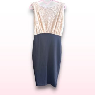 Lace Fitted Dress - UK 8