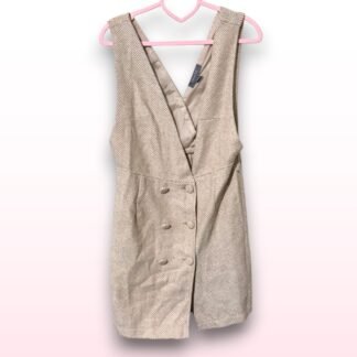 Beige Tweed Pinafore Dress – UK 14 – Stacey Solomon Collection