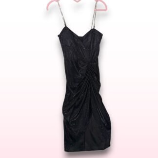 Glitter Ruche Quiz Dress – Size UK 8