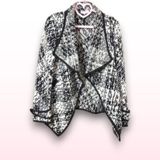 Red Herring Cream & Black Waterfall Cardigan – UK 8