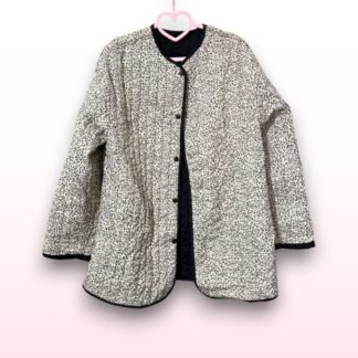 Reversible Quilted Animal Print Jacket – UK 10–12